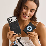 Bloom Pal- Slim Wallet Phone Case with Flower Charm & Strap