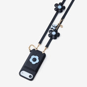 Bloom Pal- Slim Wallet Phone Case with Flower Charm & Strap