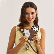 Bloom Pal- Slim Wallet Phone Case with Flower Charm & Strap