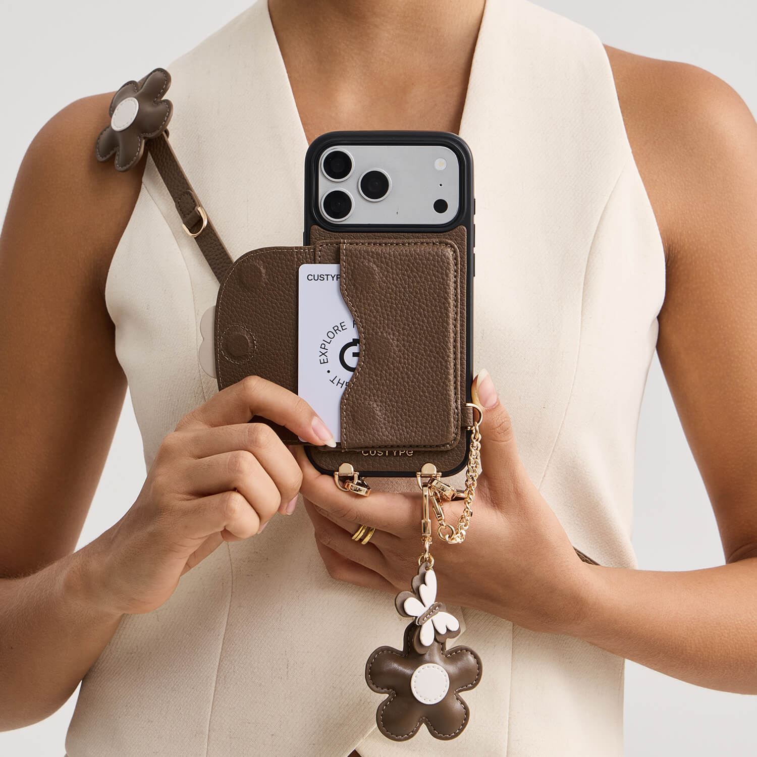 Mocha iPhone 17 Pro Max
phone case with wallet with Magnetic for everyday use


