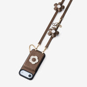 Bloom Pal- Slim Wallet Phone Case with Flower Charm & Strap