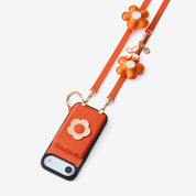 Bloom Pal- Slim Wallet Phone Case with Flower Charm & Strap