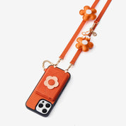 Bloom Pal- Slim Wallet Phone Case with Flower Charm & Strap