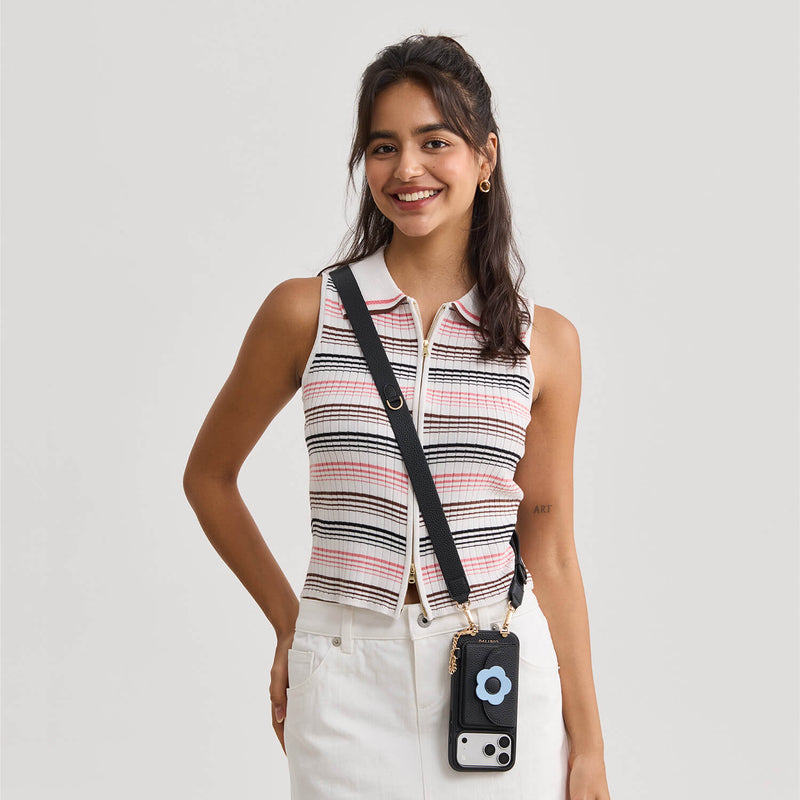 Unity Style- Slim Wallet Phone Case with Wide Crossbody Strap