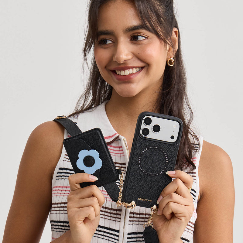 Unity Style- Slim Wallet Phone Case with Wide Crossbody Strap