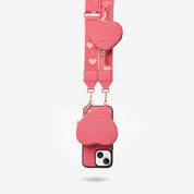 Heart Airpod Kit- Sling iPhone Case with Magnetic Heart Pouch-Mobile Phone Cases-DETACHABLE WALLET & PHONE POUCH