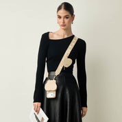 Heart Airpod Kit- iPhone Crossbody Case with Magnet & Airpods Pouch-Mobile Phone Cases-DETACHABLE WALLET & PHONE POUCH