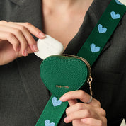 Heart Airpod Kit- Sling iPhone Case with Magnetic Heart Pouch-Mobile Phone Cases-DETACHABLE WALLET & PHONE POUCH