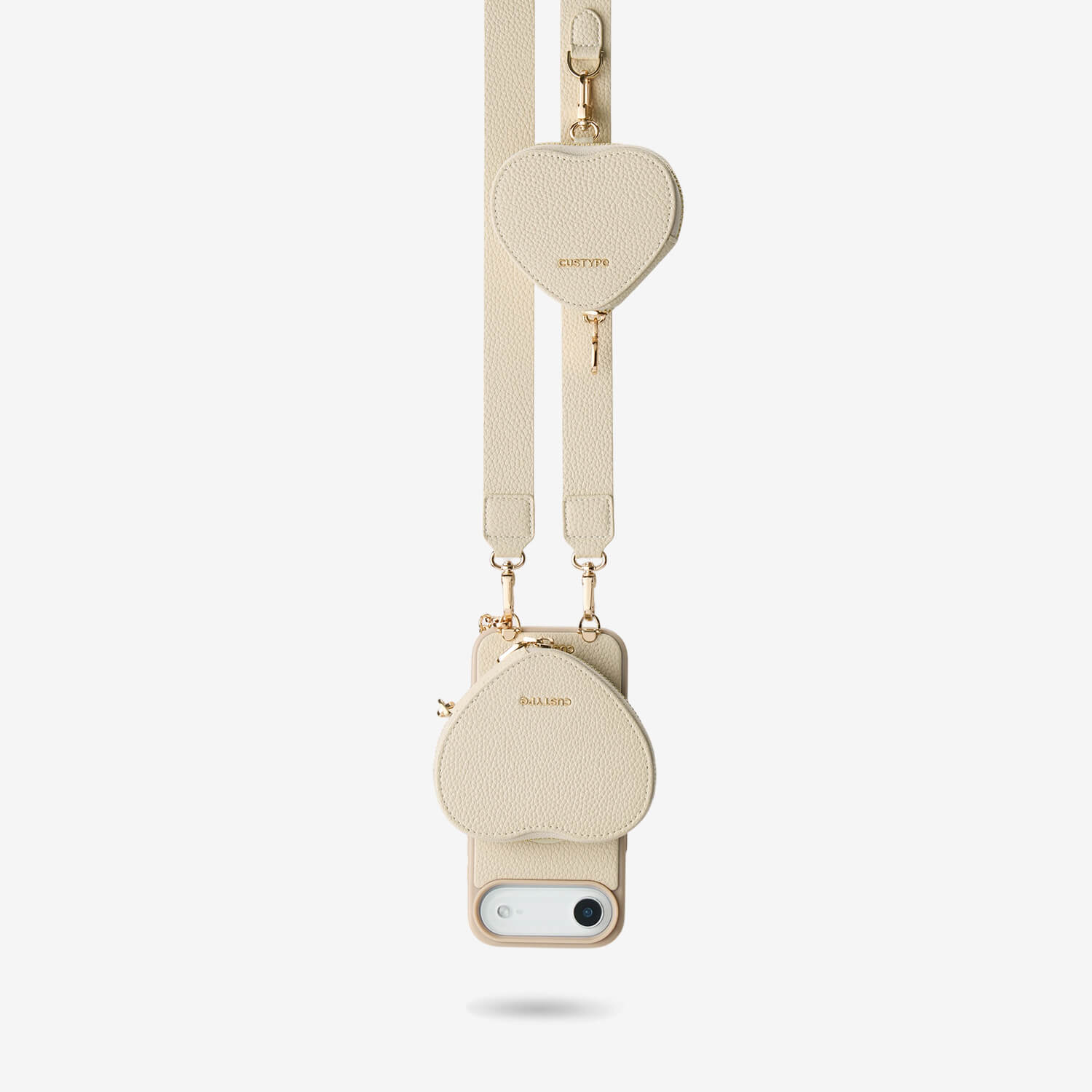 Roam Kit- iPhone Case with Magnetic Heart Pouch & Wide Strap