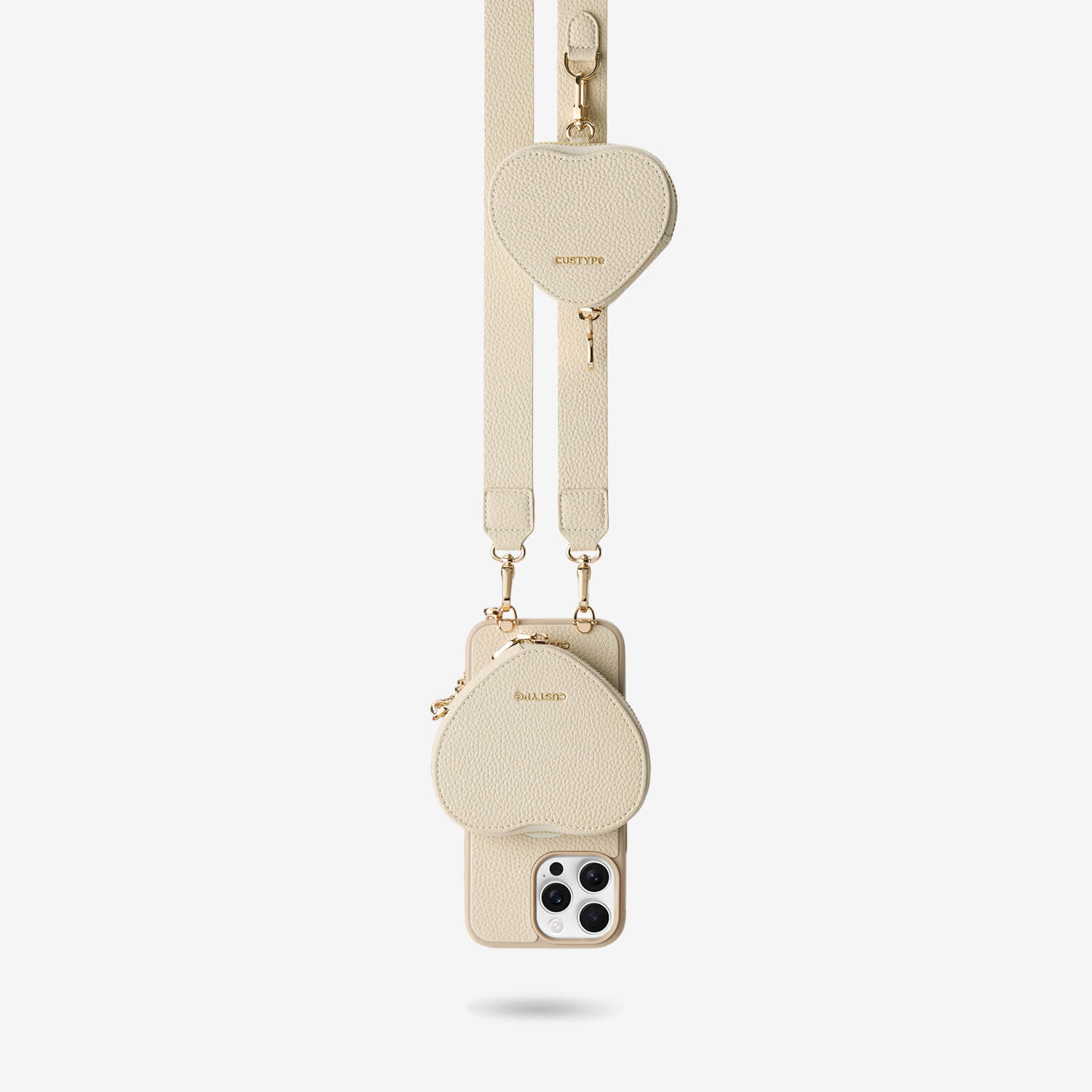 Roam Kit- iPhone Case with Magnetic Heart Pouch & Wide Strap