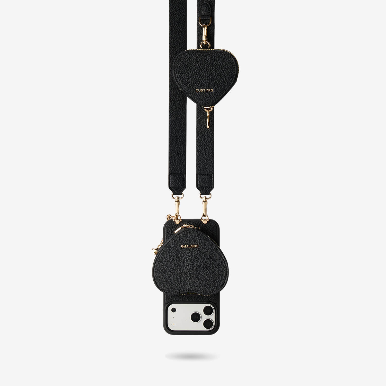 Roam Kit- iPhone Case with Magnetic Heart Pouch & Wide Strap