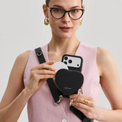 Roam Kit- iPhone Case with Magnetic Heart Pouch & Wide Strap