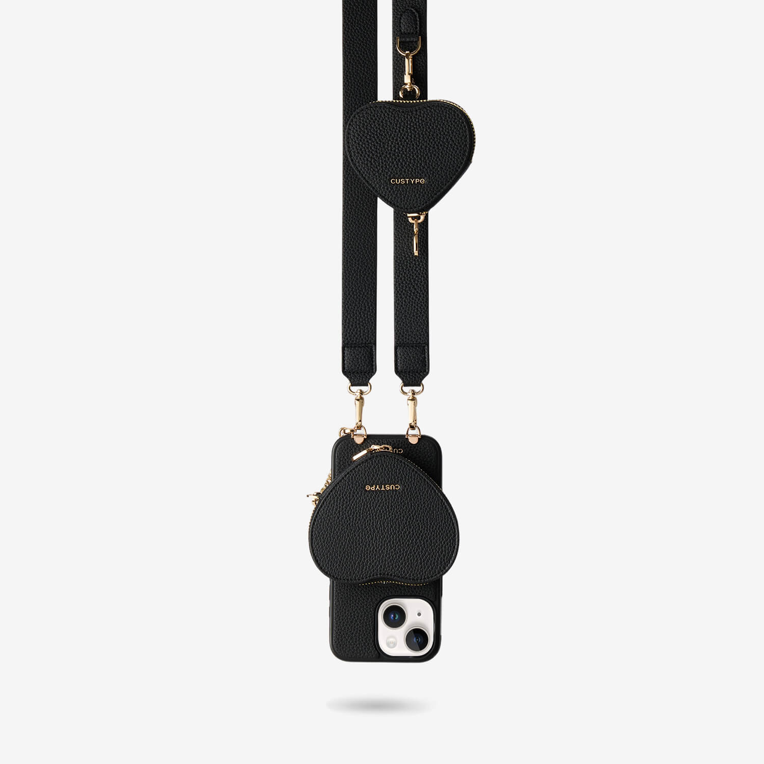 Roam Kit- iPhone Case with Magnetic Heart Pouch & Wide Strap
