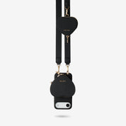 Roam Kit- iPhone Case with Magnetic Heart Pouch & Wide Strap