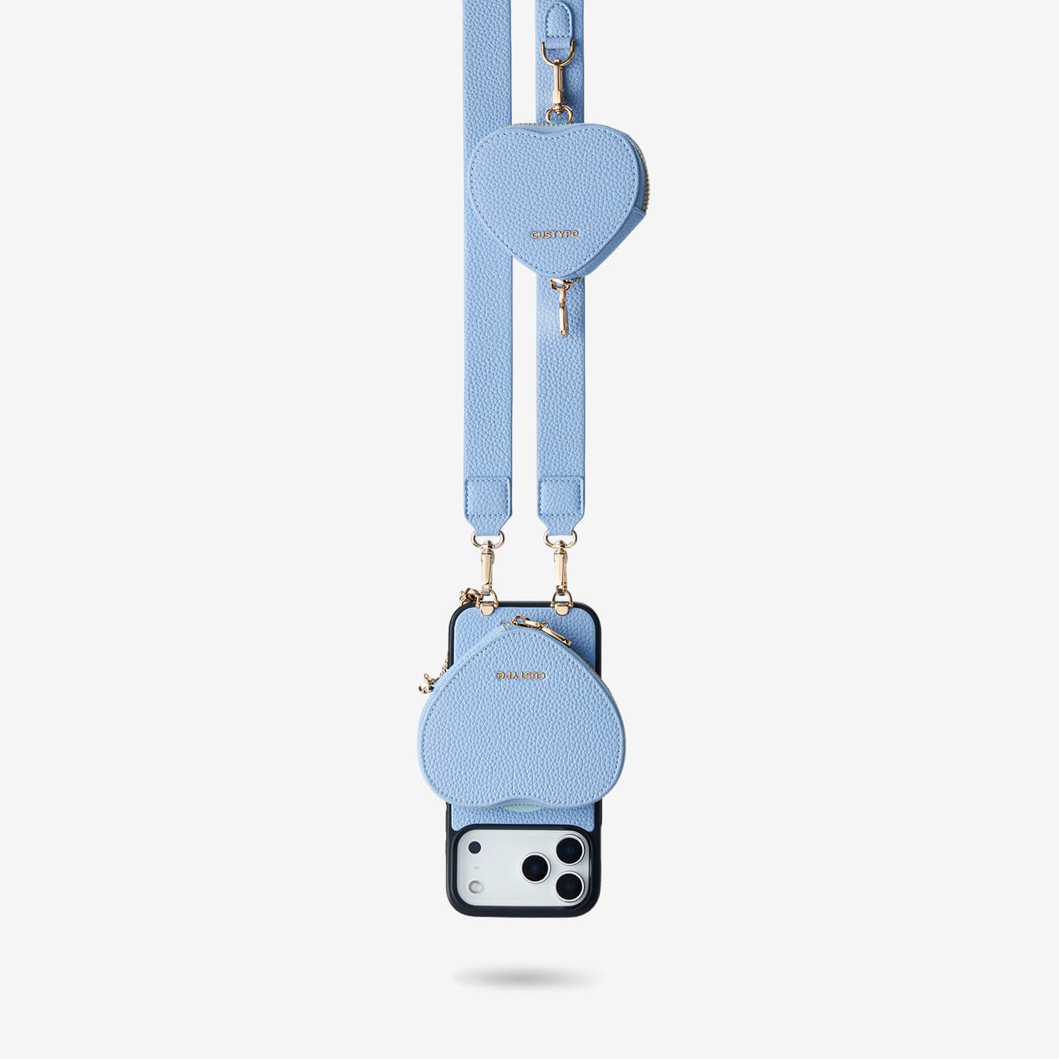Roam Kit- iPhone Case with Magnetic Heart Pouch & Wide Strap