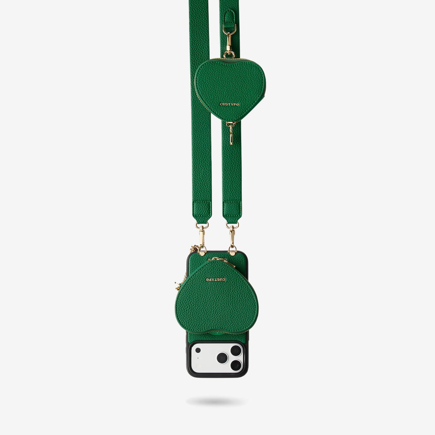 Roam Kit- iPhone Case with Magnetic Heart Pouch & Wide Strap