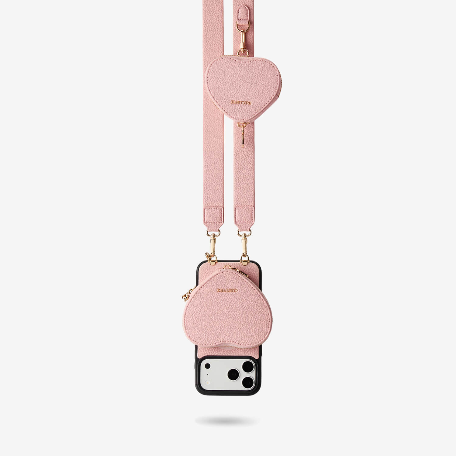 Roam Kit- iPhone Case with Magnetic Heart Pouch & Wide Strap