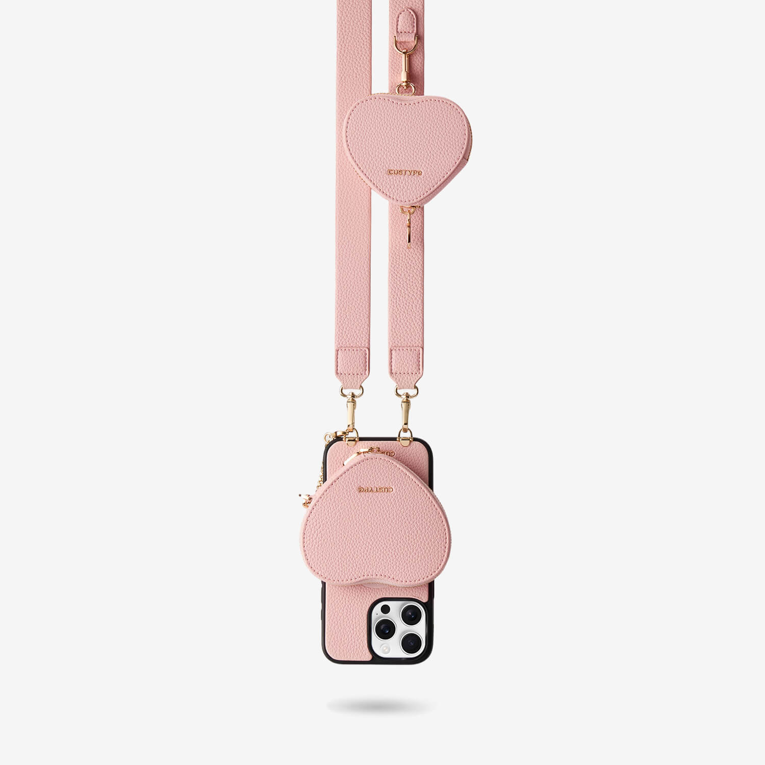 Roam Kit- iPhone Case with Magnetic Heart Pouch & Wide Strap
