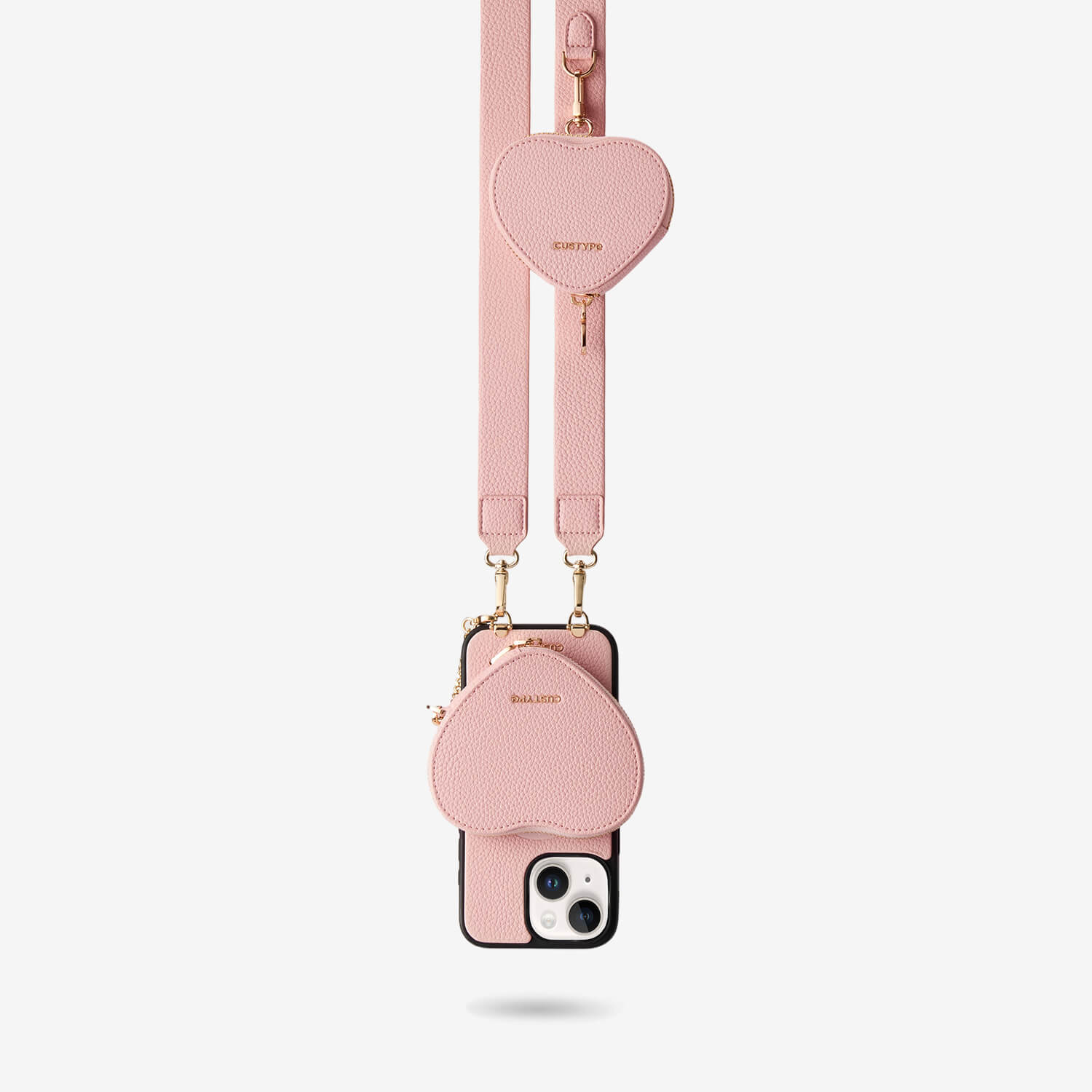 Roam Kit- iPhone Case with Magnetic Heart Pouch & Wide Strap