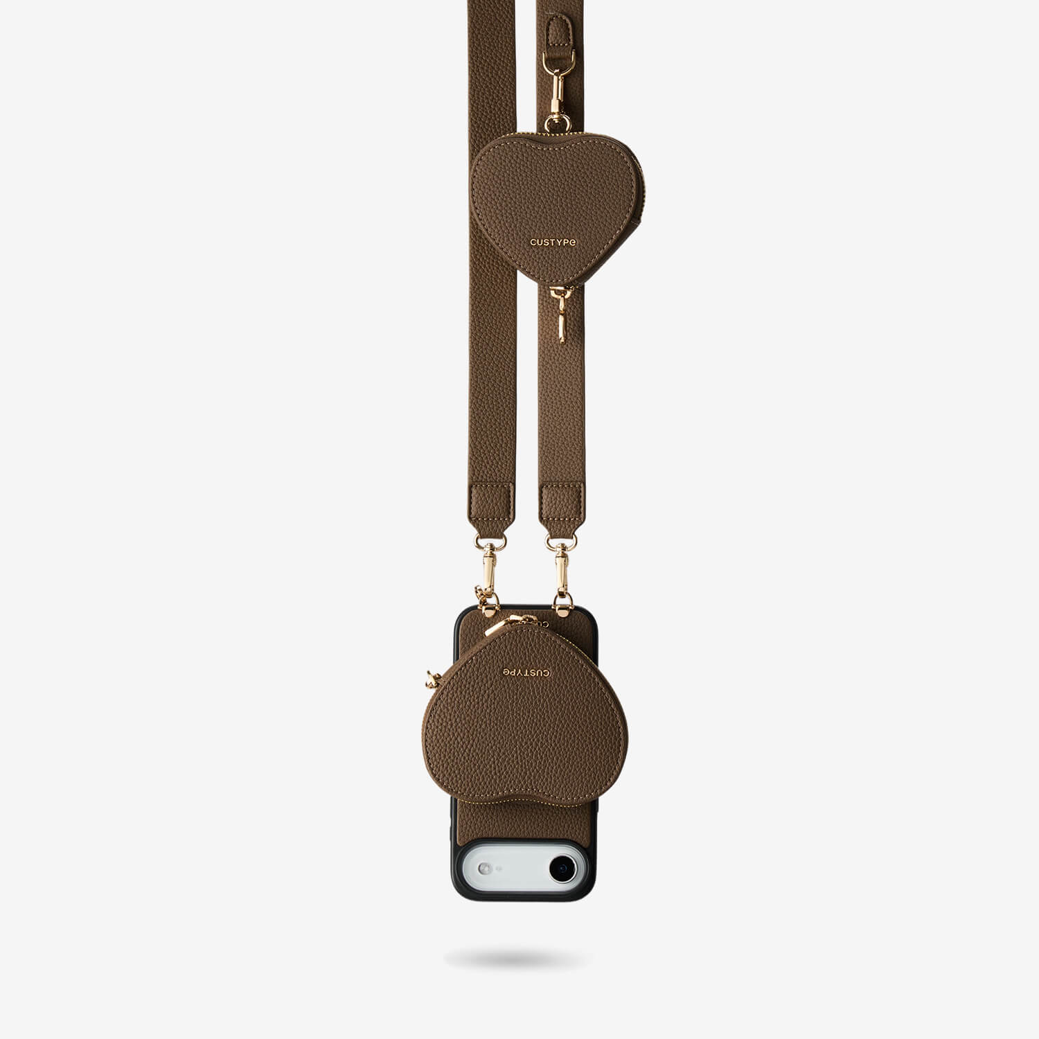 Roam Kit- iPhone Case with Magnetic Heart Pouch & Wide Strap