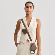 Roam Kit- iPhone Case with Magnetic Heart Pouch & Wide Strap