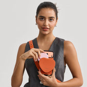 Roam Kit- iPhone Case with Magnetic Heart Pouch & Wide Strap
