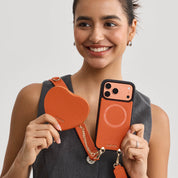Roam Kit- iPhone Case with Magnetic Heart Pouch & Wide Strap