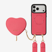 Roam Kit- iPhone Case with Magnetic Heart Pouch & Wide Strap