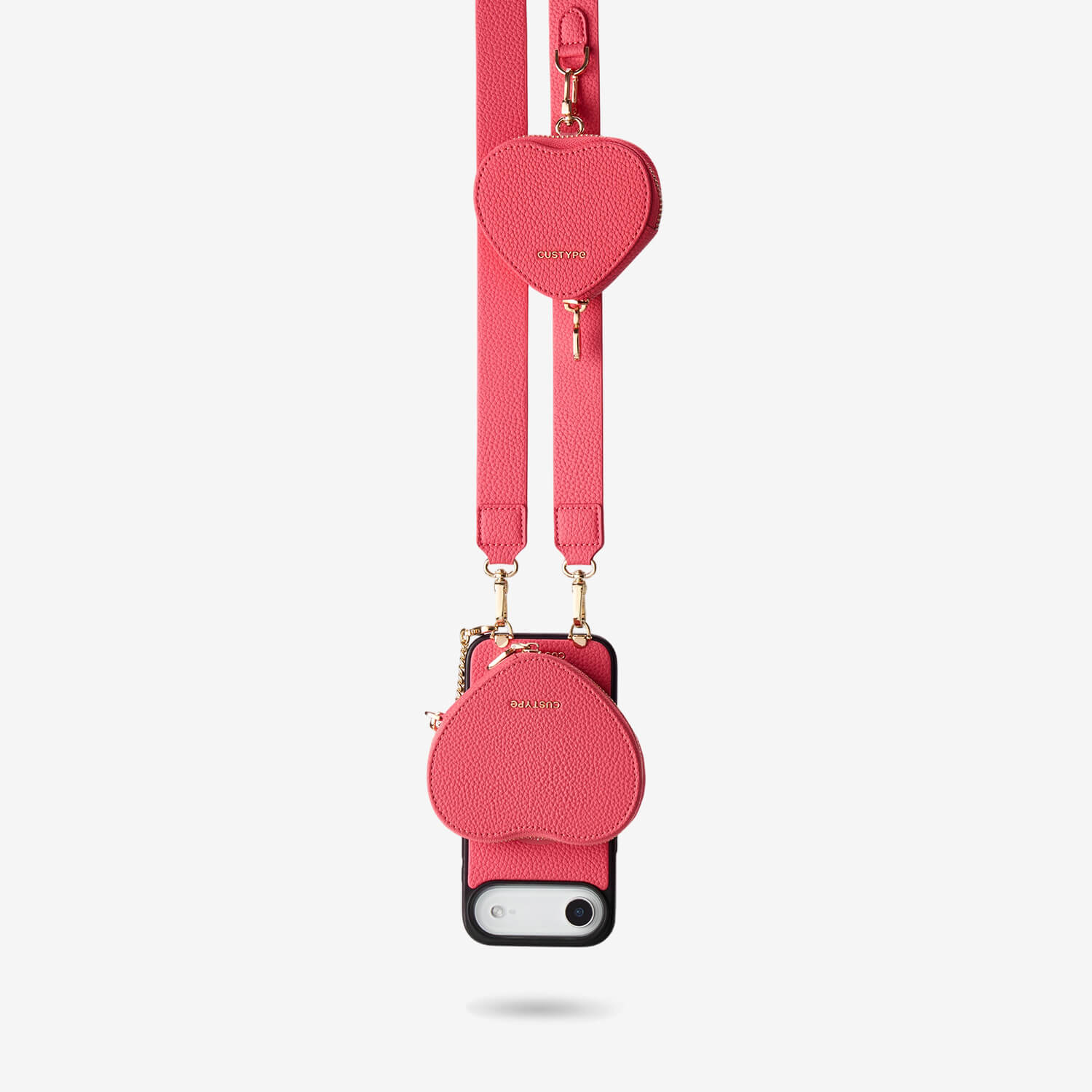 Roam Kit- iPhone Case with Magnetic Heart Pouch & Wide Strap