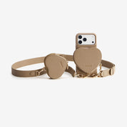 Roam Kit- iPhone Case with Magnetic Heart Pouch & Wide Strap