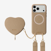 Roam Kit- iPhone Case with Magnetic Heart Pouch & Wide Strap