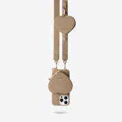 Roam Kit- iPhone Case with Magnetic Heart Pouch & Wide Strap