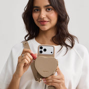 Roam Kit- iPhone Case with Magnetic Heart Pouch & Wide Strap