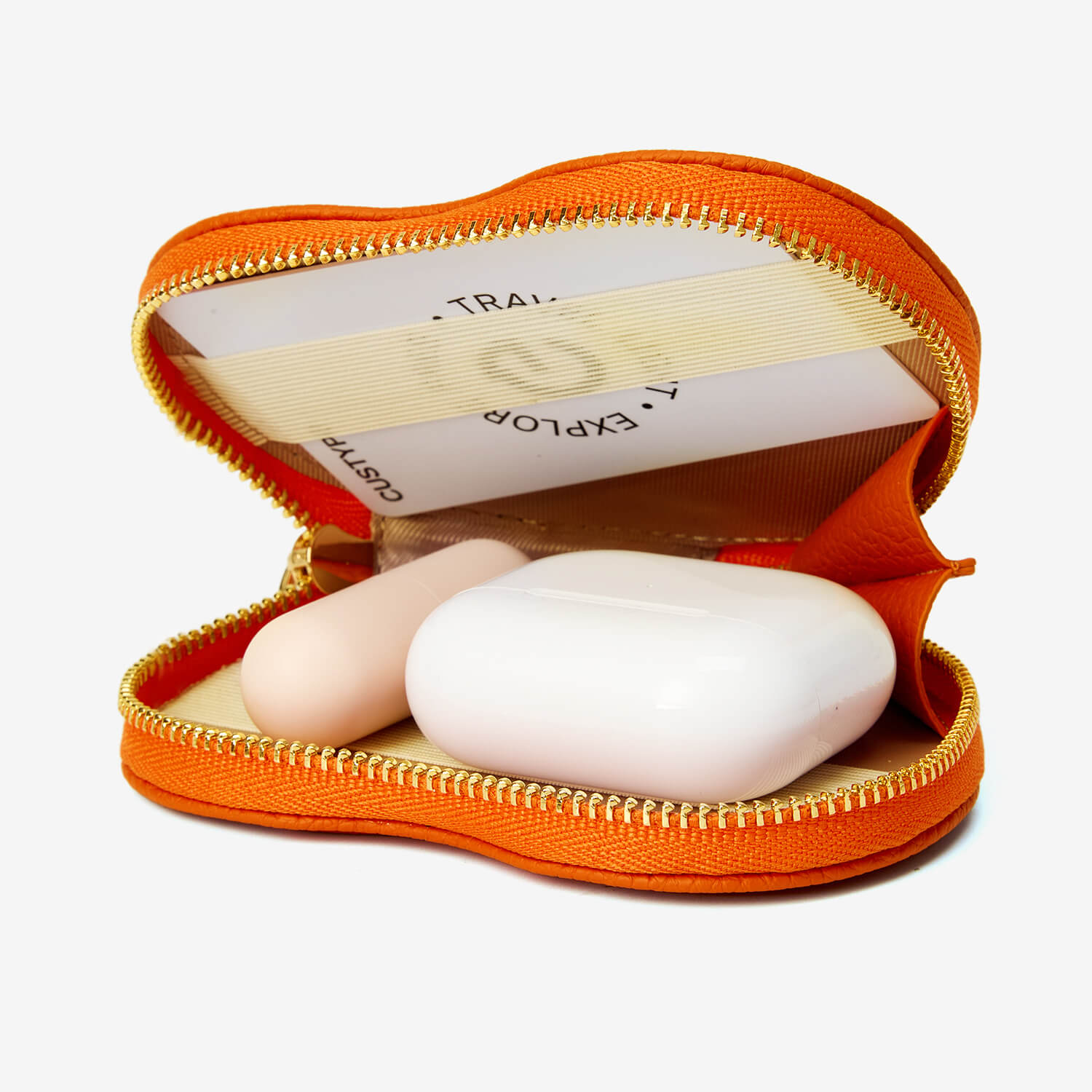 Heart Design Kit- Lychee Pouch-Mobile Phone Accessories-AIRPODS & LIPSTICK POUCH