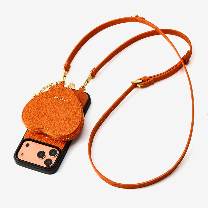 Heart Design Kit- Sling Phone Case with Magnetic & Heart Pouch-Mobile Phone Cases-DETACHABLE WALLET & WIRELESS CHARGING