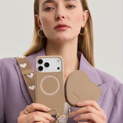 Morandi Grace Kit- Sling Phone Case with Magnetic Heart Pouch