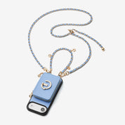 Allure Chain Series- Lanyard Magnetic Wallet Phone Case with Finger Holder-Mobile Phone Cases-DETACHABLE WALLET & WIRELESS CHARGING