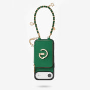 Allure Chain Series- Lanyard Magnetic Wallet Phone Case with Finger Holder-Mobile Phone Cases-DETACHABLE WALLET & WIRELESS CHARGING