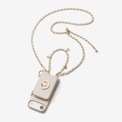 Allure Chain Series- Lanyard Magnetic Wallet Phone Case with Finger Holder-Mobile Phone Cases-DETACHABLE WALLET & WIRELESS CHARGING