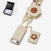 Starlight Gift Box- Flower Phone Case with Wallet & Strap-Mobile Phone Cases-Custype