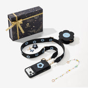 Starlight Gift Box- Flower Phone Case with Wallet & Strap-Mobile Phone Cases-Custype