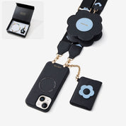 Starlight Gift Box- Flower Phone Case with Wallet & Strap-Mobile Phone Cases-Custype