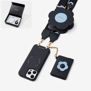 Starlight Gift Box- Flower Phone Case with Wallet & Strap-Mobile Phone Cases-Custype