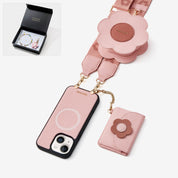 Starlight Gift Box- Flower Phone Case with Wallet & Strap-Mobile Phone Cases-Custype
