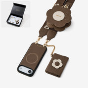 Starlight Gift Box- Flower Phone Case with Wallet & Strap-Mobile Phone Cases-Custype