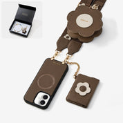 Starlight Gift Box- Flower Phone Case with Wallet & Strap-Mobile Phone Cases-Custype