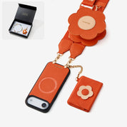 Starlight Gift Box- Flower Phone Case with Wallet & Strap-Mobile Phone Cases-Custype