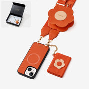Starlight Gift Box- Flower Phone Case with Wallet & Strap-Mobile Phone Cases-Custype
