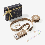 Starlight Gift Box- Flower Phone Case with Wallet & Strap-Mobile Phone Cases-Custype