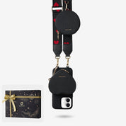 クリスマス限定キット - モランディ iPhone ウェビング クロスボディケース（ハートポーチ付き）